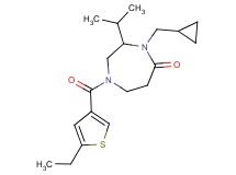 4-(cyclopropylmethyl)-1-[(5-ethyl-3-thienyl)carbonyl]-3-isopropyl-1,4-diazepan-5-one