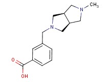 3-{[(3aR*,6aS*)-5-methylhexahydropyrrolo[3,4-c]pyrrol-2(1H)-yl]methyl}benzoic acid