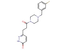 6-{3-[4-(3-fluorobenzyl)-1-piperazinyl]-3-oxopropyl}-3(2H)-pyridazinone