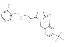 5-{2-[(2-fluorobenzyl)amino]ethyl}-1-[2-fluoro-4-(trifluoromethyl)benzyl]-2-pyrrolidinone