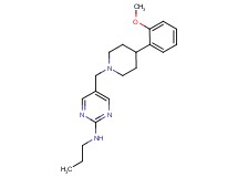 5-{[4-(2-methoxyphenyl)piperidin-1-yl]methyl}-N-propylpyrimidin-2-amine