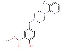 methyl 2-hydroxy-5-{[4-(3-methylpyridin-2-yl)piperazin-1-yl]methyl}benzoate