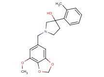 1-[(7-methoxy-1,3-benzodioxol-5-yl)methyl]-3-(2-methylphenyl)pyrrolidin-3-ol