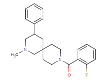 9-(2-fluorobenzoyl)-2-methyl-4-phenyl-2,9-diazaspiro[5.5]undecane