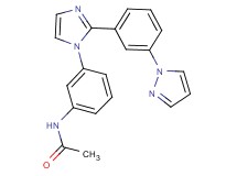 N-(3-{2-[3-(1H-pyrazol-1-yl)phenyl]-1H-imidazol-1-yl}phenyl)acetamide