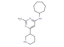 N-cycloheptyl-2-methyl-6-piperidin-3-ylpyrimidin-4-amine