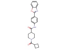 N-[4-(1,3-benzoxazol-2-yl)phenyl]-1-(cyclobutylcarbonyl)-4-piperidinecarboxamide