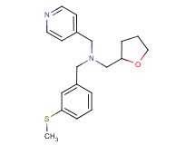1-[3-(methylthio)phenyl]-N-(pyridin-4-ylmethyl)-N-(tetrahydrofuran-2-ylmethyl)methanamine