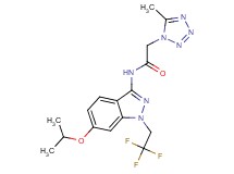 N-[6-isopropoxy-1-(2,2,2-trifluoroethyl)-1H-indazol-3-yl]-2-(5-methyl-1H-tetrazol-1-yl)acetamide