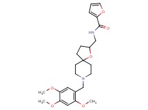 N-{[8-(2,4,5-trimethoxybenzyl)-1-oxa-8-azaspiro[4.5]dec-2-yl]methyl}-2-furamide