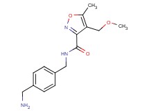 N-[4-(aminomethyl)benzyl]-4-(methoxymethyl)-5-methylisoxazole-3-carboxamide