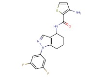 3-amino-N-[1-(3,5-difluorophenyl)-4,5,6,7-tetrahydro-1H-indazol-4-yl]thiophene-2-carboxamide