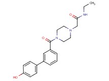 N-ethyl-2-{4-[(4'-hydroxy-3-biphenylyl)carbonyl]-1-piperazinyl}acetamide