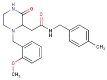 2-[1-(2-methoxybenzyl)-3-oxo-2-piperazinyl]-N-(4-methylbenzyl)acetamide