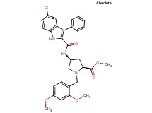 methyl (4S)-4-{[(5-chloro-3-phenyl-1H-indol-2-yl)carbonyl]amino}-1-(2,4-dimethoxybenzyl)-L-prolinate