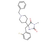 5-(1-benzyl-4-piperidinyl)-5-(2-fluorobenzyl)-2,4-imidazolidinedione