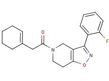 5-(1-cyclohexen-1-ylacetyl)-3-(2-fluorophenyl)-4,5,6,7-tetrahydroisoxazolo[4,5-c]pyridine