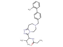 N-(2-methyl-1-{7-[(2'-methyl-4-biphenylyl)methyl]-6,7,8,9-tetrahydro-5H-[1,2,4]triazolo[4,3-d][1,4]diazepin-3-yl}propyl)propanamide