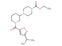 ethyl 4-{1-[(3-isopropyl-5-isoxazolyl)carbonyl]-3-piperidinyl}-1-piperazinecarboxylate