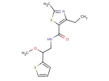 4-ethyl-N-[2-methoxy-2-(2-thienyl)ethyl]-2-methyl-1,3-thiazole-5-carboxamide