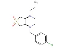 (4aS*,7aR*)-1-(4-chlorobenzyl)-4-propyloctahydrothieno[3,4-b]pyrazine 6,6-dioxide