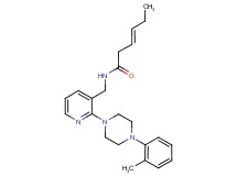 (3E)-N-({2-[4-(2-methylphenyl)piperazin-1-yl]pyridin-3-yl}methyl)hex-3-enamide