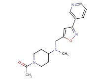 1-acetyl-N-methyl-N-[(3-pyridin-3-ylisoxazol-5-yl)methyl]piperidin-4-amine