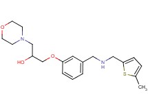 1-[3-({[(5-methyl-2-thienyl)methyl]amino}methyl)phenoxy]-3-(4-morpholinyl)-2-propanol