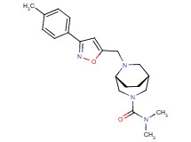 (1R*,5R*)-N,N-dimethyl-6-{[3-(4-methylphenyl)isoxazol-5-yl]methyl}-3,6-diazabicyclo[3.2.2]nonane-3-carboxamide