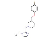 1-[(1-ethyl-1H-imidazol-2-yl)methyl]-3-[(4-fluorophenoxy)methyl]piperidine