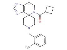 5-(cyclobutylcarbonyl)-1'-(2-methylbenzyl)-1,5,6,7-tetrahydrospiro[imidazo[4,5-c]pyridine-4,4'-piperidine]