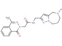 2-(4-methyl-1-oxo-2(1H)-phthalazinyl)-N-(5,6,7,8-tetrahydro-4H-pyrazolo[1,5-a][1,4]diazepin-2-ylmethyl)acetamide hydrochloride