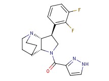 (3S*,3aR*,7aR*)-3-(2,3-difluorophenyl)-1-(1H-pyrazol-3-ylcarbonyl)octahydro-4,7-ethanopyrrolo[3,2-b]pyridine