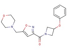 4-({3-[(3-phenoxyazetidin-1-yl)carbonyl]isoxazol-5-yl}methyl)morpholine