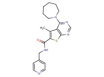 4-(1-azepanyl)-5-methyl-N-(4-pyridinylmethyl)thieno[2,3-d]pyrimidine-6-carboxamide