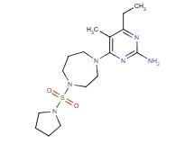 4-ethyl-5-methyl-6-[4-(pyrrolidin-1-ylsulfonyl)-1,4-diazepan-1-yl]pyrimidin-2-amine