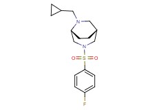 (1R*,5R*)-6-(cyclopropylmethyl)-3-[(4-fluorophenyl)sulfonyl]-3,6-diazabicyclo[3.2.2]nonane