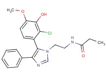 N-{2-[5-(2-chloro-3-hydroxy-4-methoxyphenyl)-4-phenyl-1H-imidazol-1-yl]ethyl}propanamide