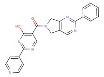 5-[(2-phenyl-5,7-dihydro-6H-pyrrolo[3,4-d]pyrimidin-6-yl)carbonyl]-2-pyridin-4-ylpyrimidin-4-ol
