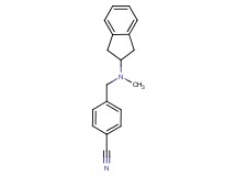 4-{[2,3-dihydro-1H-inden-2-yl(methyl)amino]methyl}benzonitrile