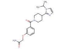 2-(3-{[4-(1-isopropyl-1H-imidazol-2-yl)-1-piperidinyl]carbonyl}phenoxy)acetamide
