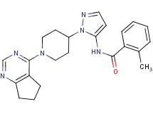 N-{1-[1-(6,7-dihydro-5H-cyclopenta[d]pyrimidin-4-yl)piperidin-4-yl]-1H-pyrazol-5-yl}-2-methylbenzamide