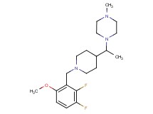 1-{1-[1-(2,3-difluoro-6-methoxybenzyl)-4-piperidinyl]ethyl}-4-methylpiperazine