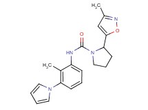 2-(3-methylisoxazol-5-yl)-N-[2-methyl-3-(1H-pyrrol-1-yl)phenyl]pyrrolidine-1-carboxamide