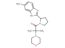 6-methyl-2-{1-[2-methyl-2-(4-morpholinyl)propanoyl]-2-pyrrolidinyl}-1H-benzimidazole