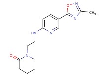 1-(2-{[5-(3-methyl-1,2,4-oxadiazol-5-yl)-2-pyridinyl]amino}ethyl)-2-piperidinone