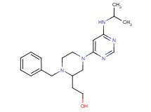 2-{1-benzyl-4-[6-(isopropylamino)-4-pyrimidinyl]-2-piperazinyl}ethanol