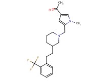 1-{1-methyl-5-[(3-{2-[2-(trifluoromethyl)phenyl]ethyl}-1-piperidinyl)methyl]-1H-pyrrol-3-yl}ethanone
