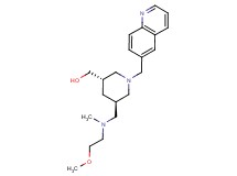 [(3S*,5R*)-5-{[(2-methoxyethyl)(methyl)amino]methyl}-1-(quinolin-6-ylmethyl)piperidin-3-yl]methanol