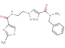 N-benzyl-N-methyl-1-(2-{[(2-methyl-1,3-thiazol-4-yl)carbonyl]amino}ethyl)-1H-1,2,3-triazole-4-carboxamide